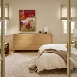 Leif 9-Drawer Triple Dresser - White Oak