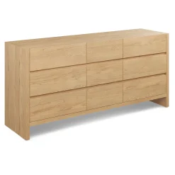 Leif 9-Drawer Triple Dresser - White Oak