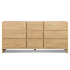 Leif 9-Drawer Triple Dresser - White Oak