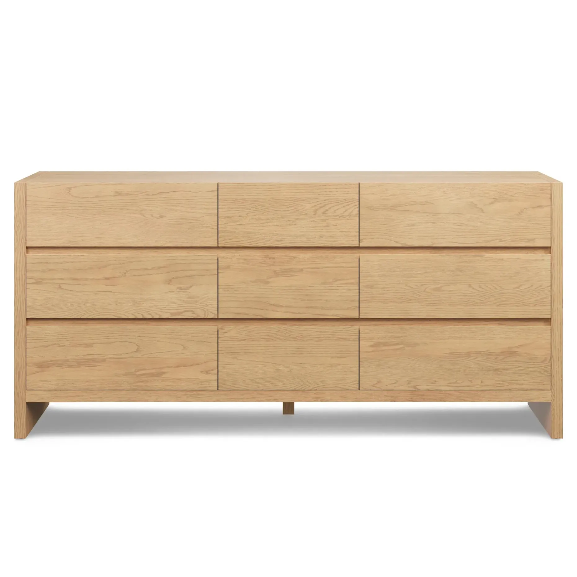 Leif 9-Drawer Triple Dresser - White Oak