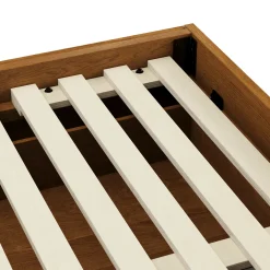 Leif Full Platform Storage Bed - Smoked Oak