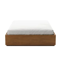 Leif Full Platform Storage Bed - Smoked Oak