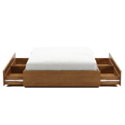 Leif Full Platform Storage Bed - Smoked Oak