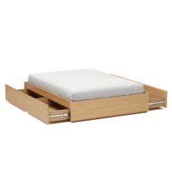 Leif Full Platform Storage Bed - White Oak