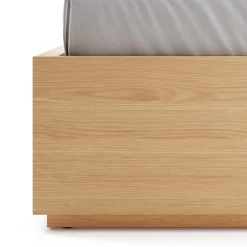 Leif Full Platform Storage Bed - White Oak