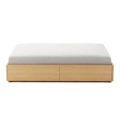 Leif Full Platform Storage Bed - White Oak