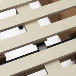 Leif Full Platform Storage Bed - White Oak