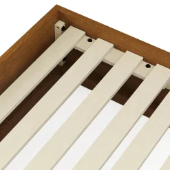 Leif King Platform Bed - Smoked Oak
