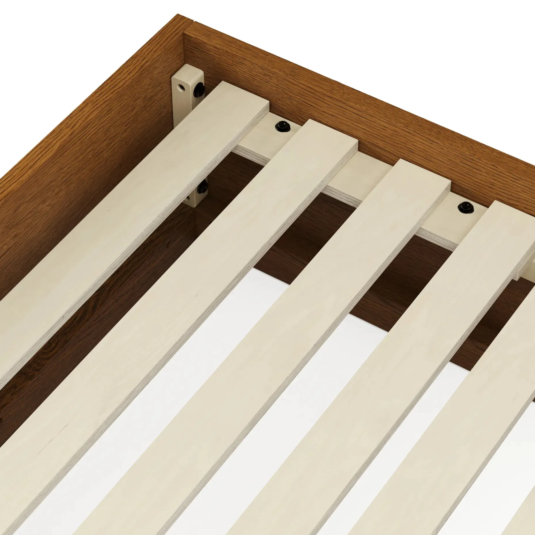 Leif King Platform Bed - Smoked Oak