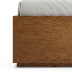 Leif King Platform Bed - Smoked Oak