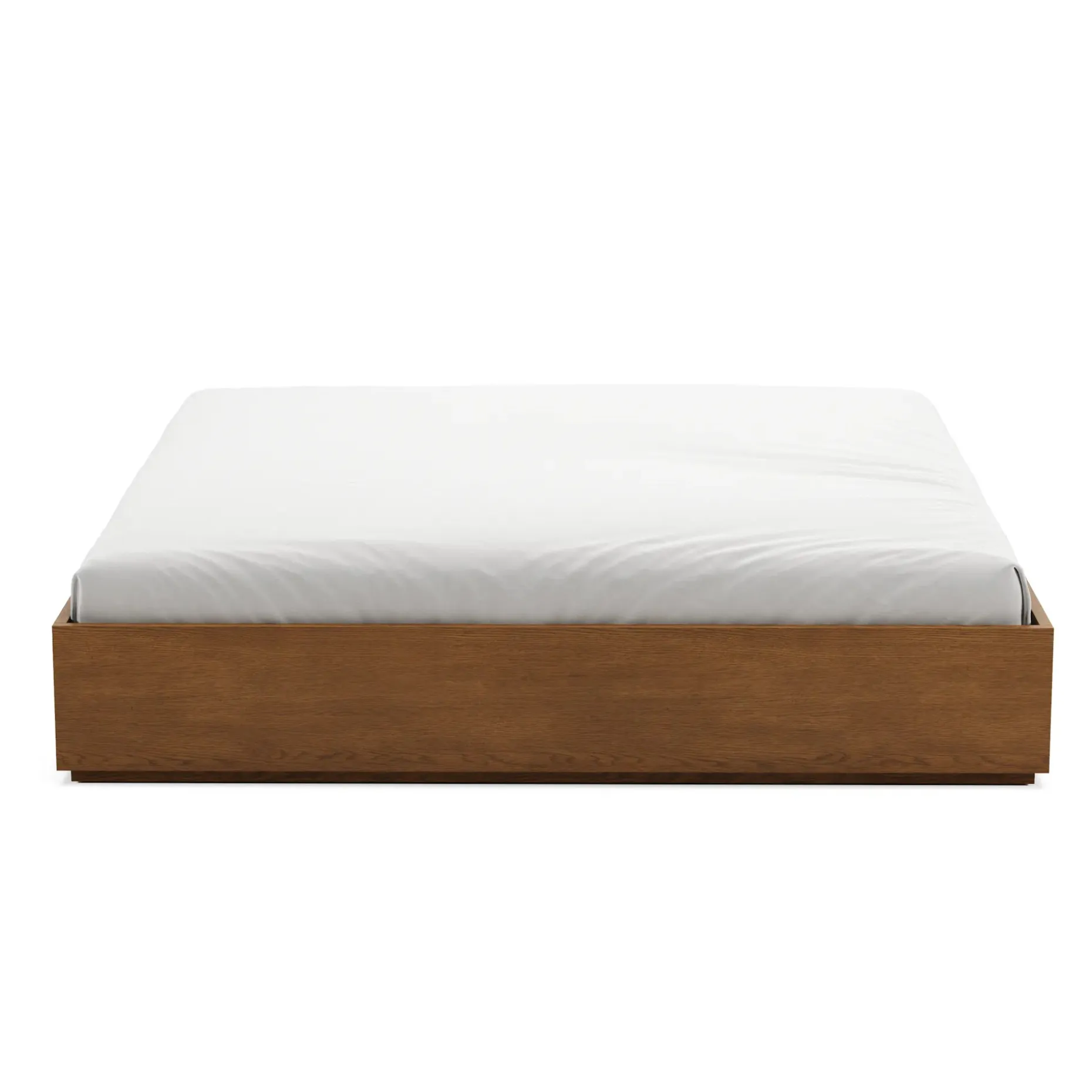 Leif King Platform Bed - Smoked Oak