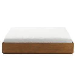 Leif King Platform Bed - Smoked Oak