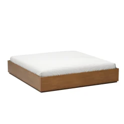 Leif King Platform Bed - Smoked Oak