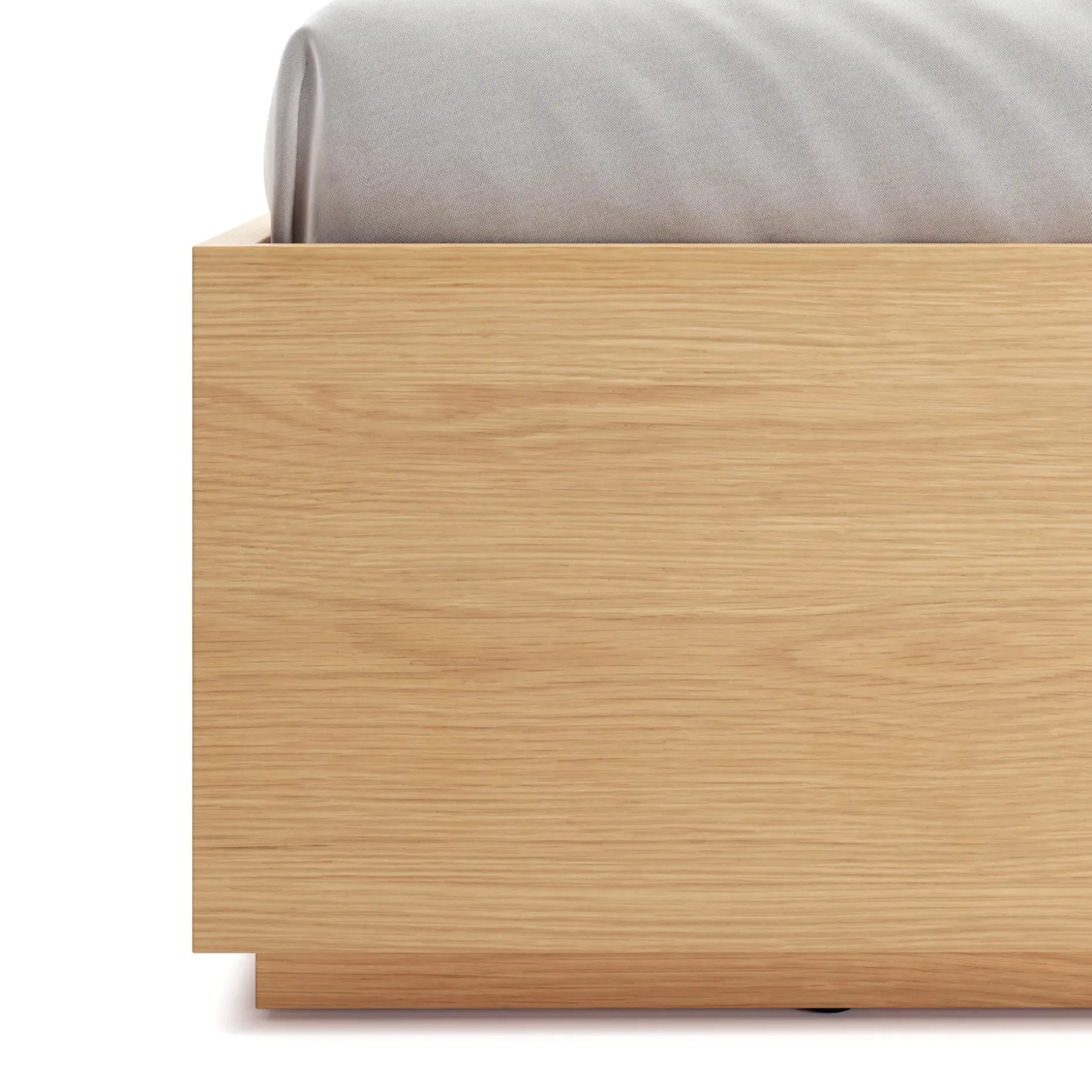 Leif King Platform Bed - White Oak