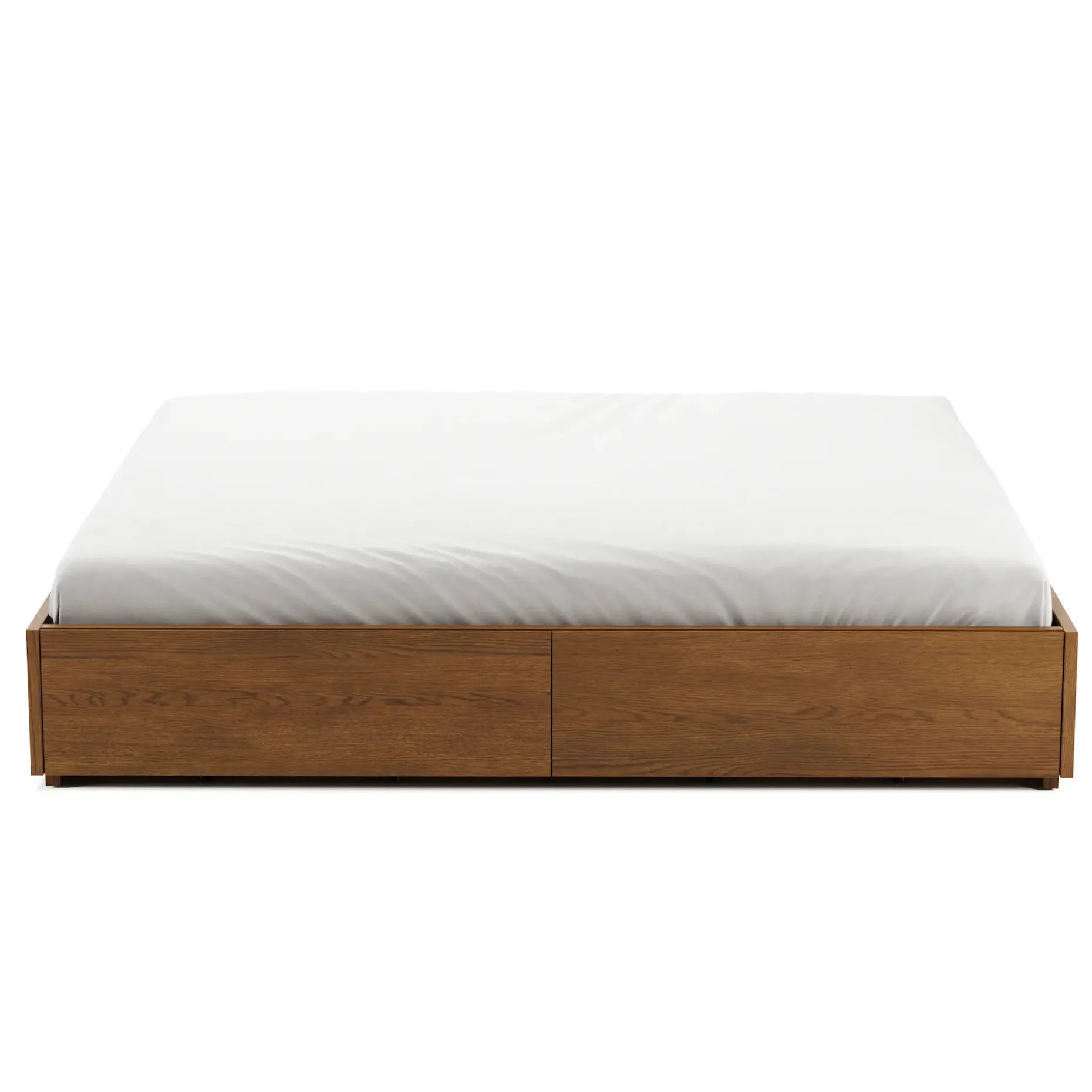 Leif King Platform Storage Bed - Smoked Oak