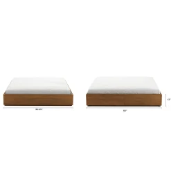 Leif King Platform Storage Bed - Smoked Oak