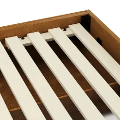 Leif King Platform Storage Bed - Smoked Oak