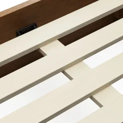 Leif King Platform Storage Bed - Smoked Oak
