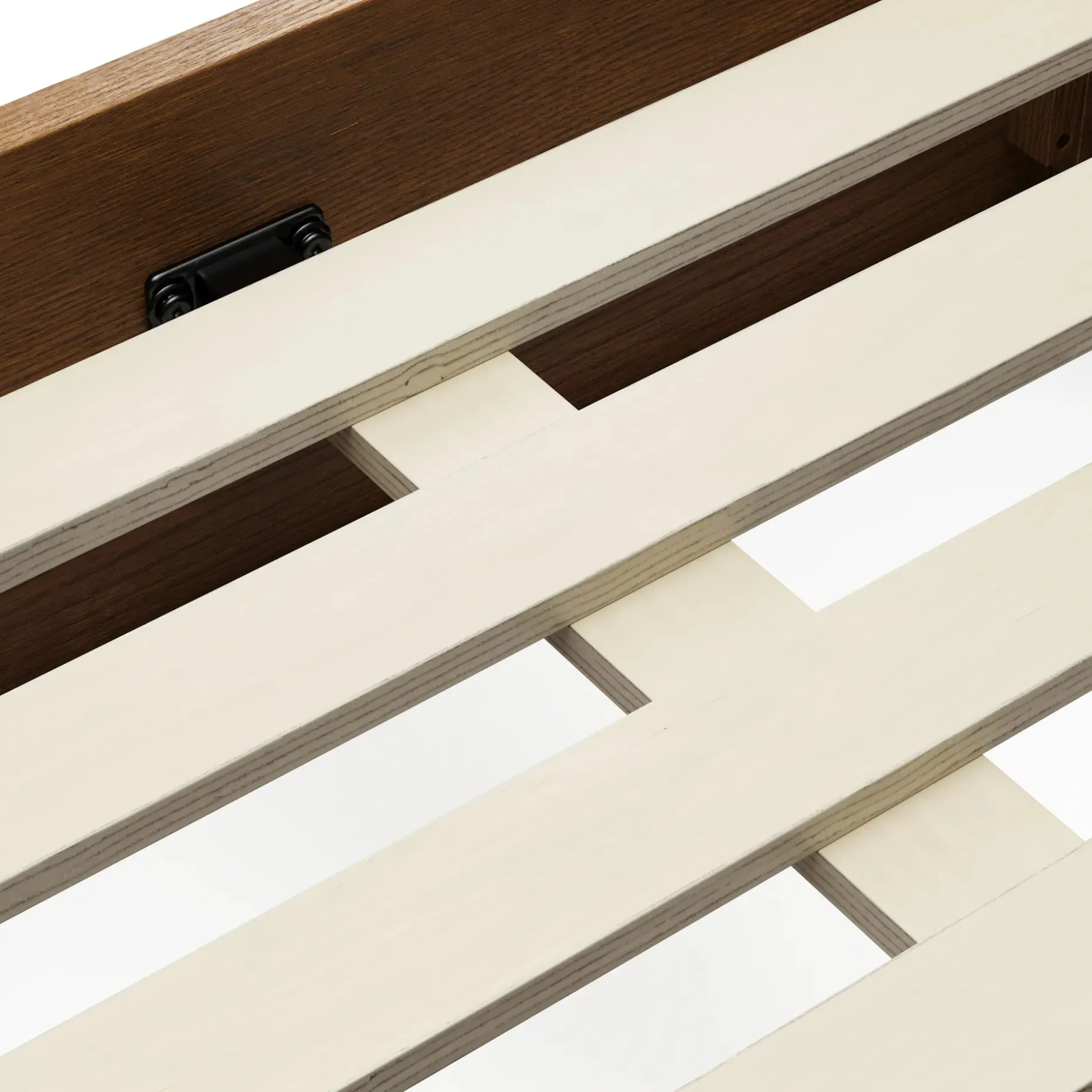 Leif King Platform Storage Bed - Smoked Oak