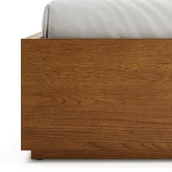Leif King Platform Storage Bed - Smoked Oak