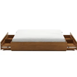 Leif King Platform Storage Bed - Smoked Oak