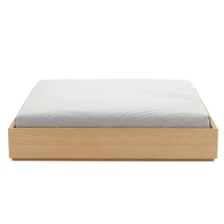 Leif King Platform Storage Bed - White Oak