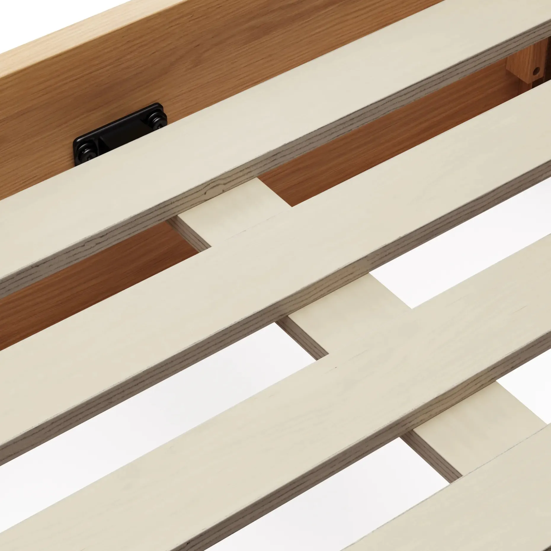Leif King Platform Storage Bed - White Oak