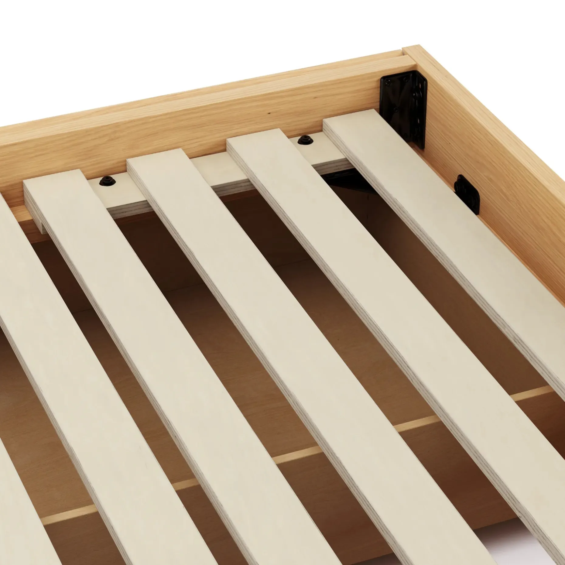 Leif King Platform Storage Bed - White Oak