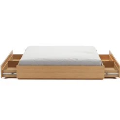 Leif King Platform Storage Bed - White Oak