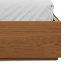 Leif King Storage Bed - Smoked Oak