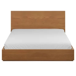 Leif King Storage Bed - Smoked Oak
