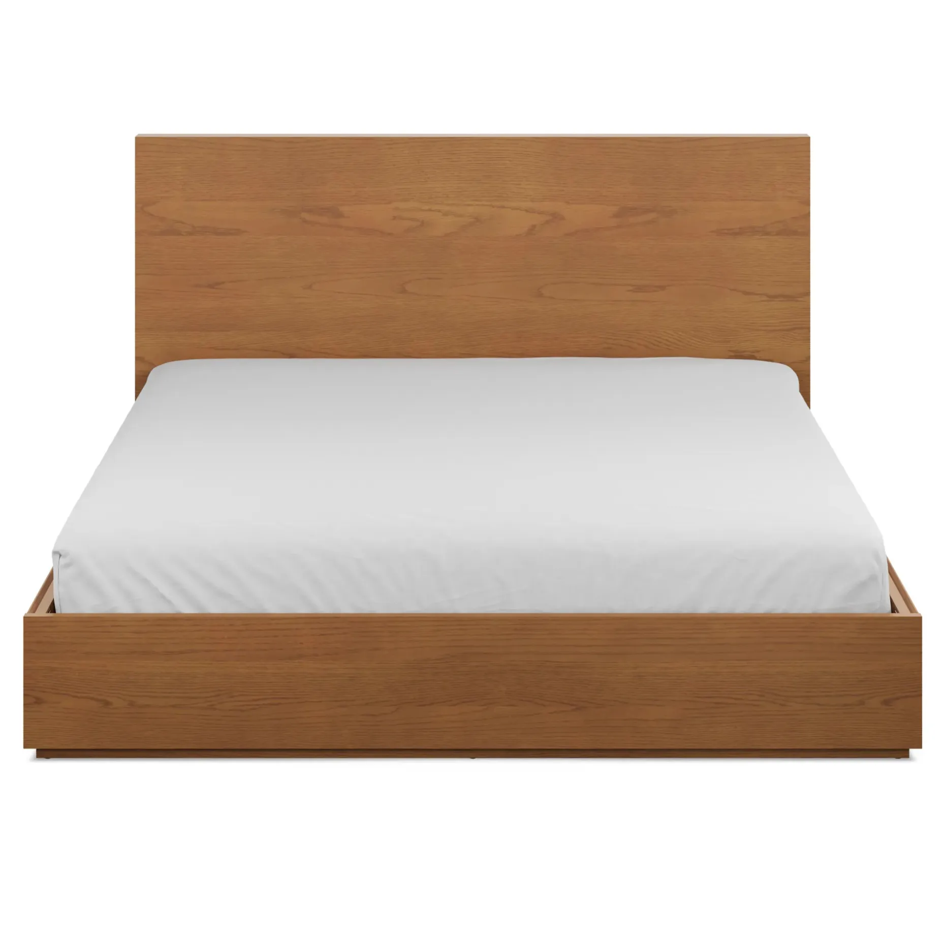Leif King Storage Bed - Smoked Oak
