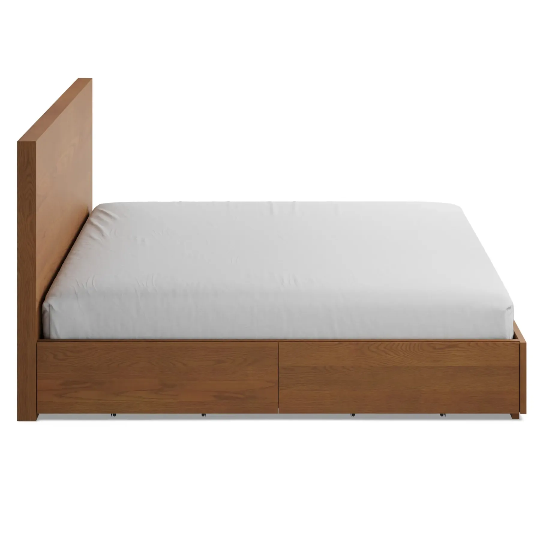 Leif King Storage Bed - Smoked Oak