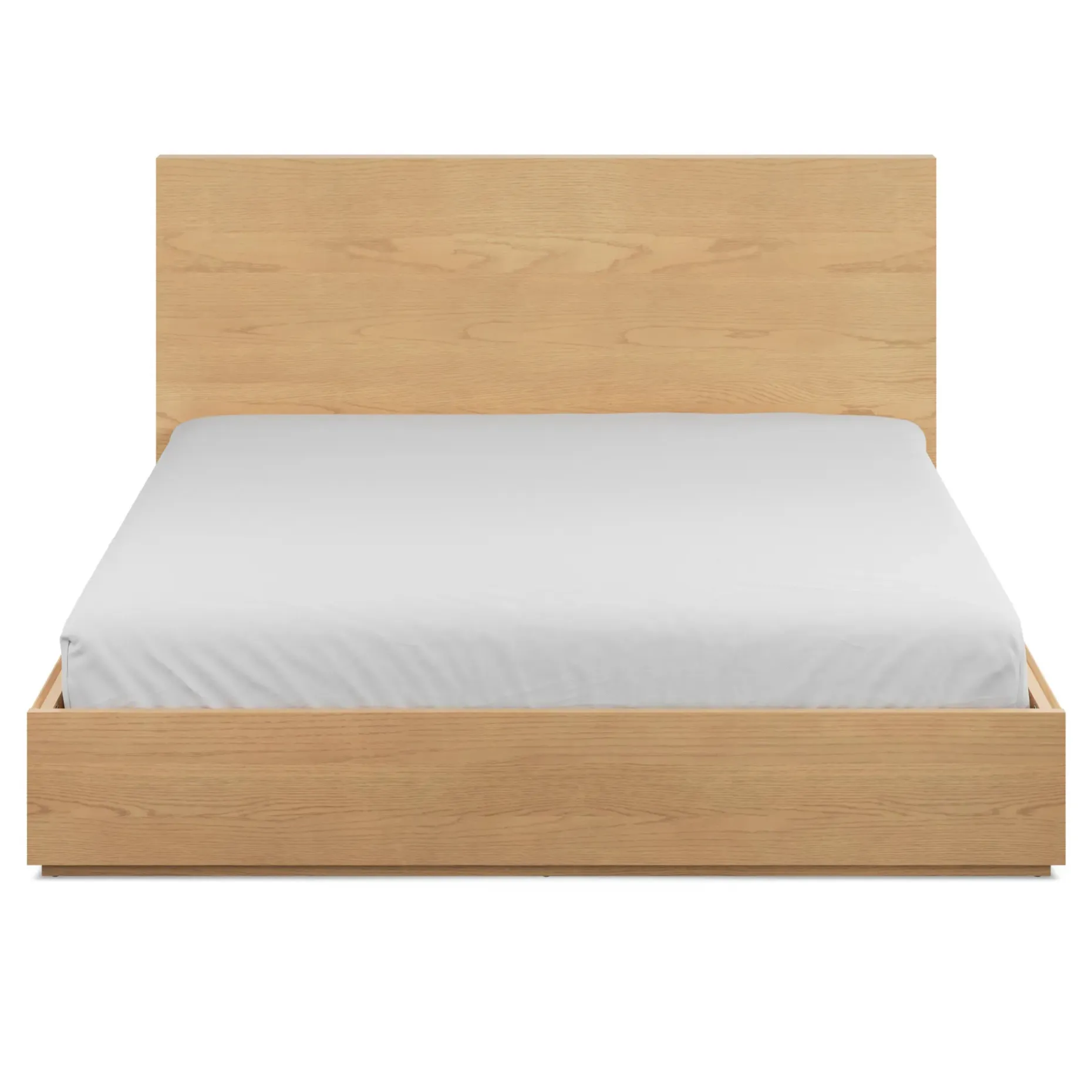 Leif King Storage Bed - White Oak