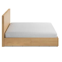 Leif King Storage Bed - White Oak