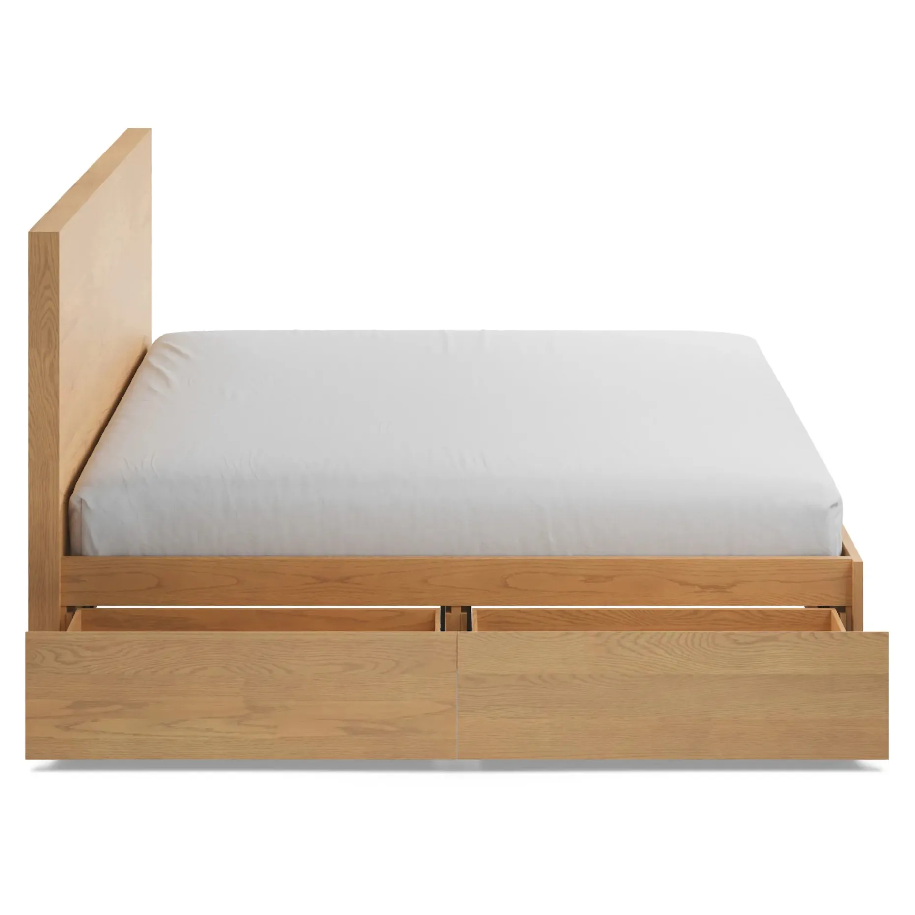 Leif King Storage Bed - White Oak