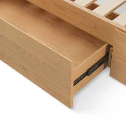 Leif King Storage Bed - White Oak