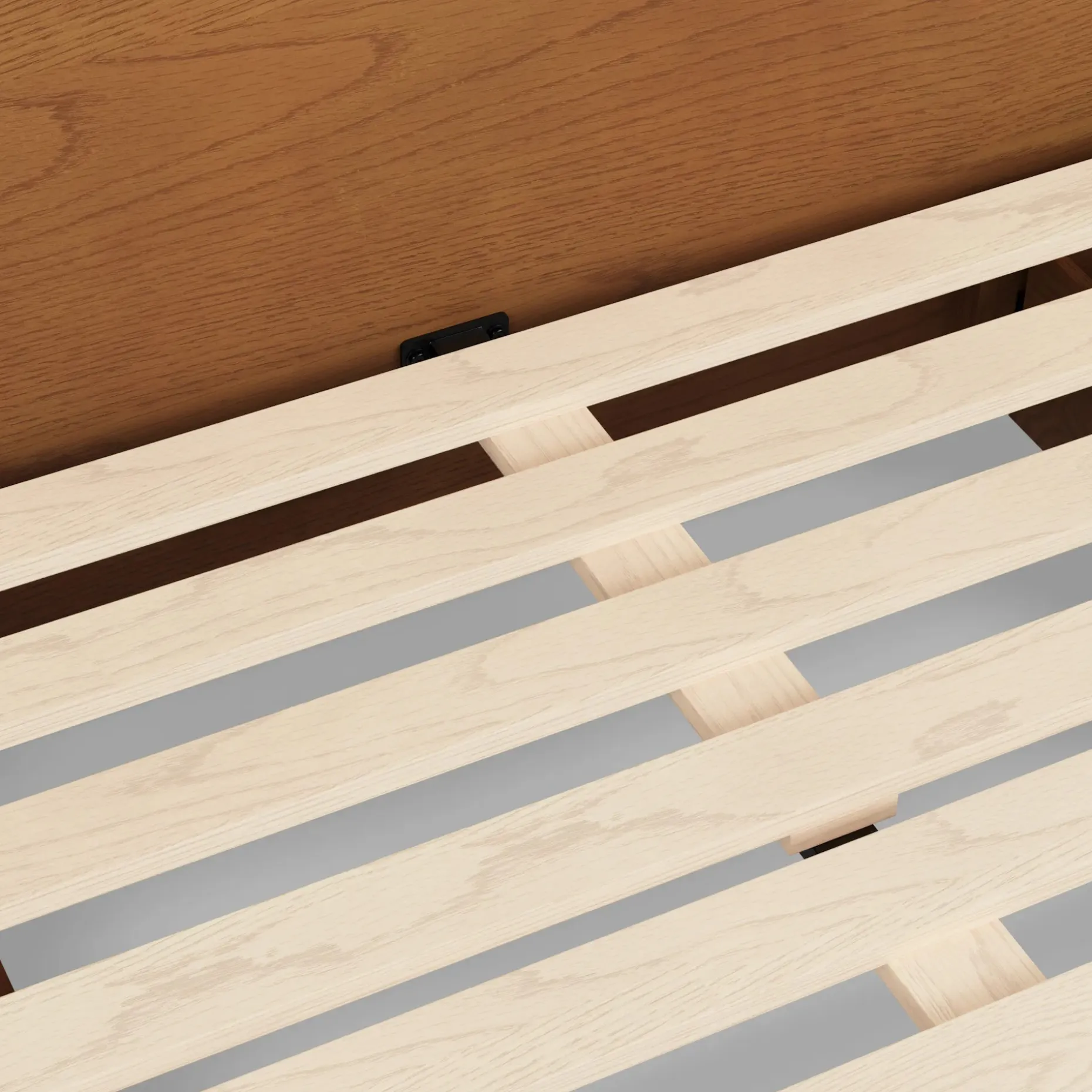 Leif King Storage Bed with Nightstands Set - Smoked Oak
