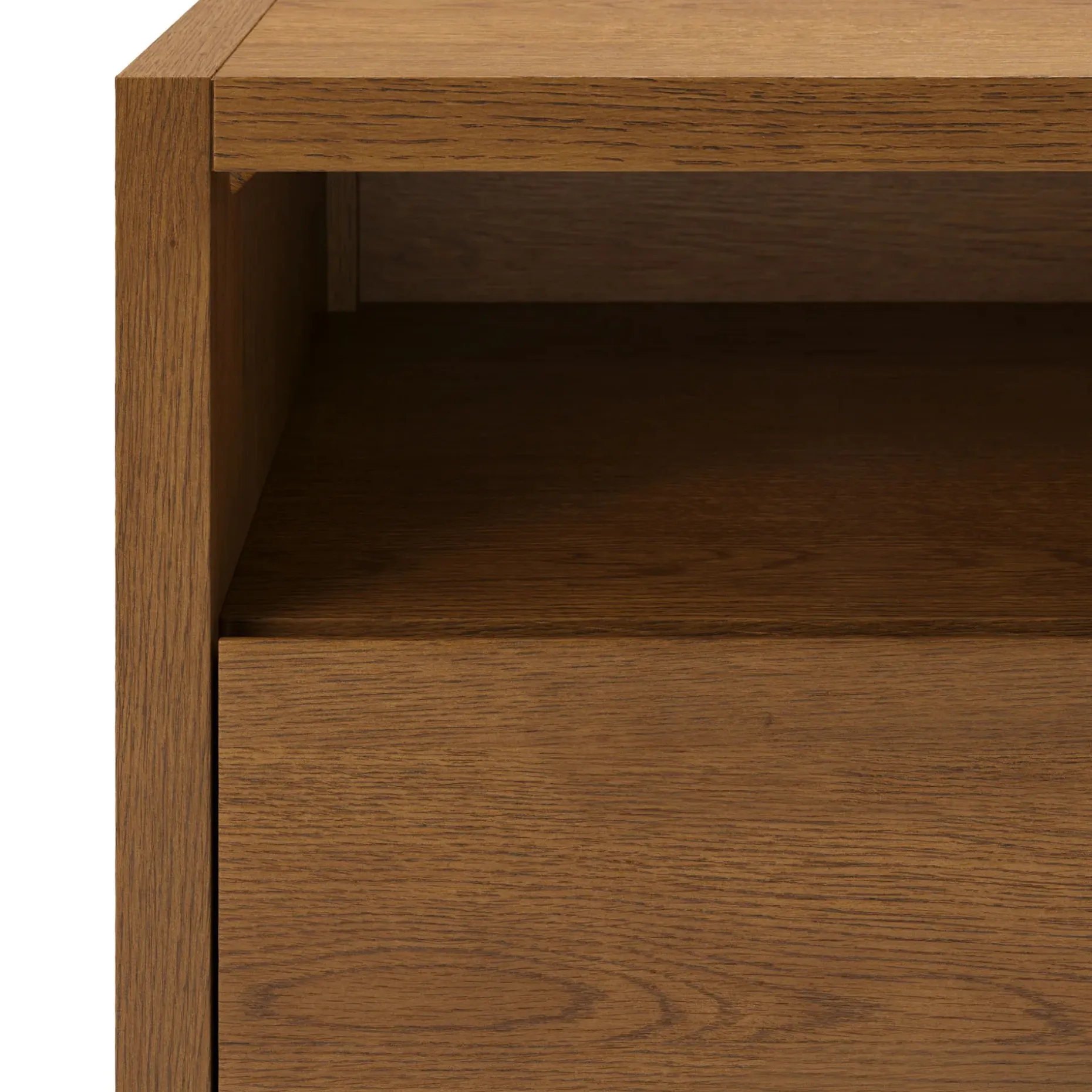 Leif 54" Media Unit - Smoked Oak