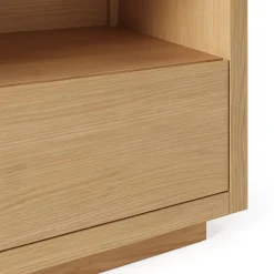 Leif 80" Media Unit - White Oak