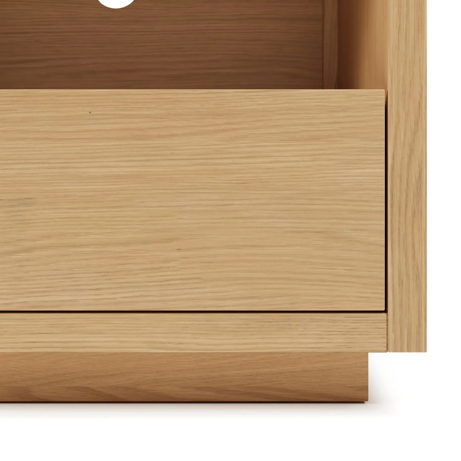 Leif 80" Media Unit - White Oak