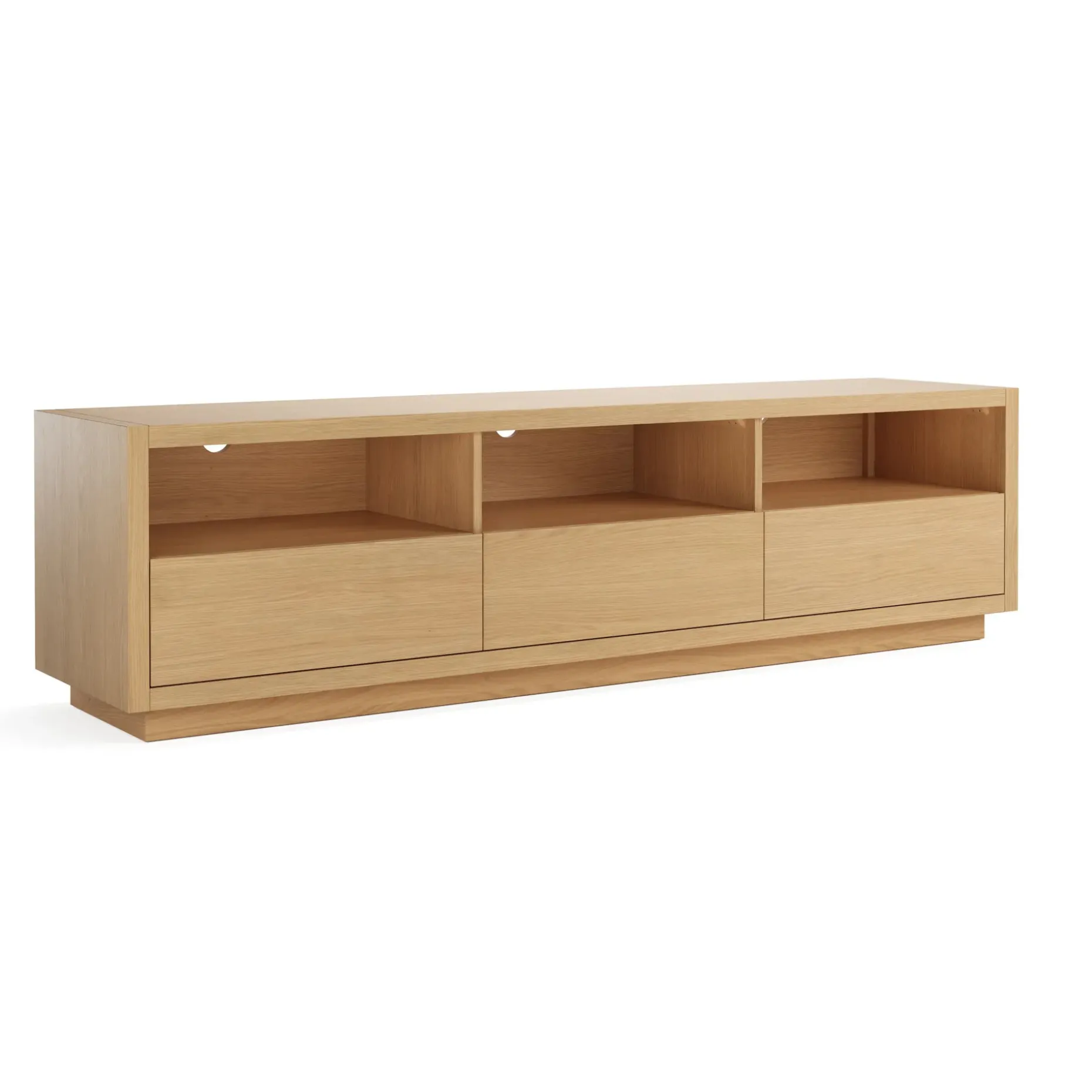 Leif 80" Media Unit - White Oak