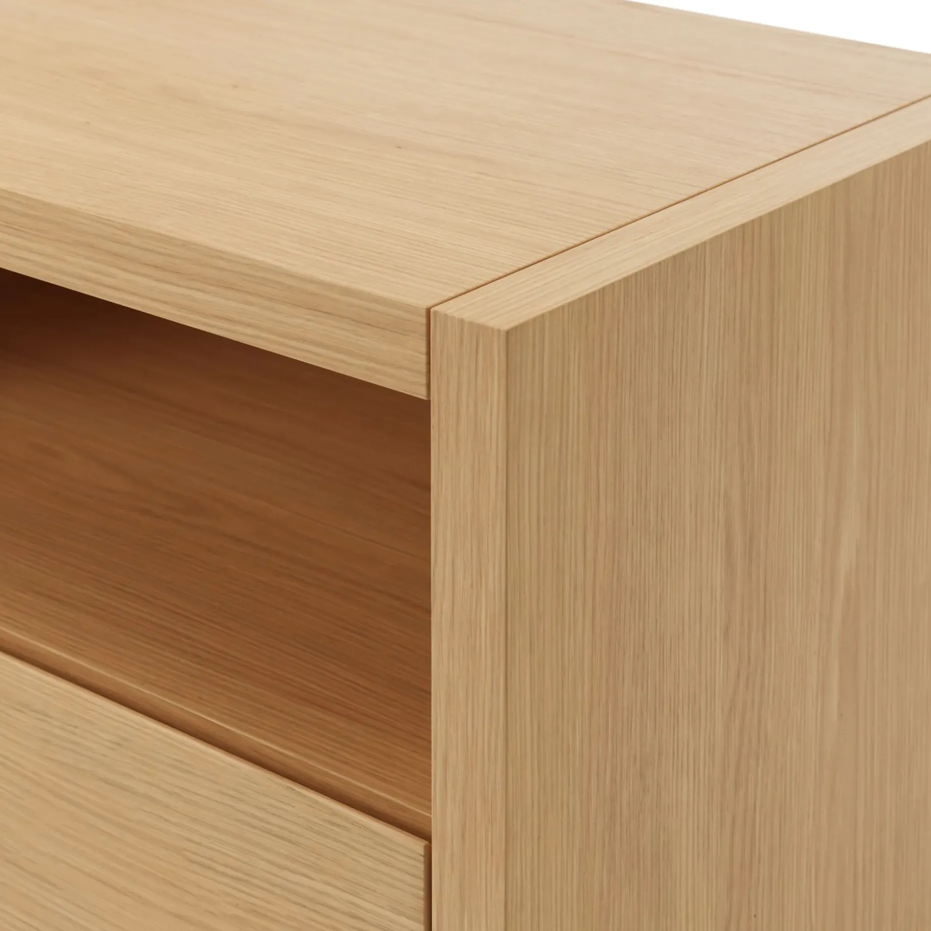 Leif 54" Media Unit - White Oak
