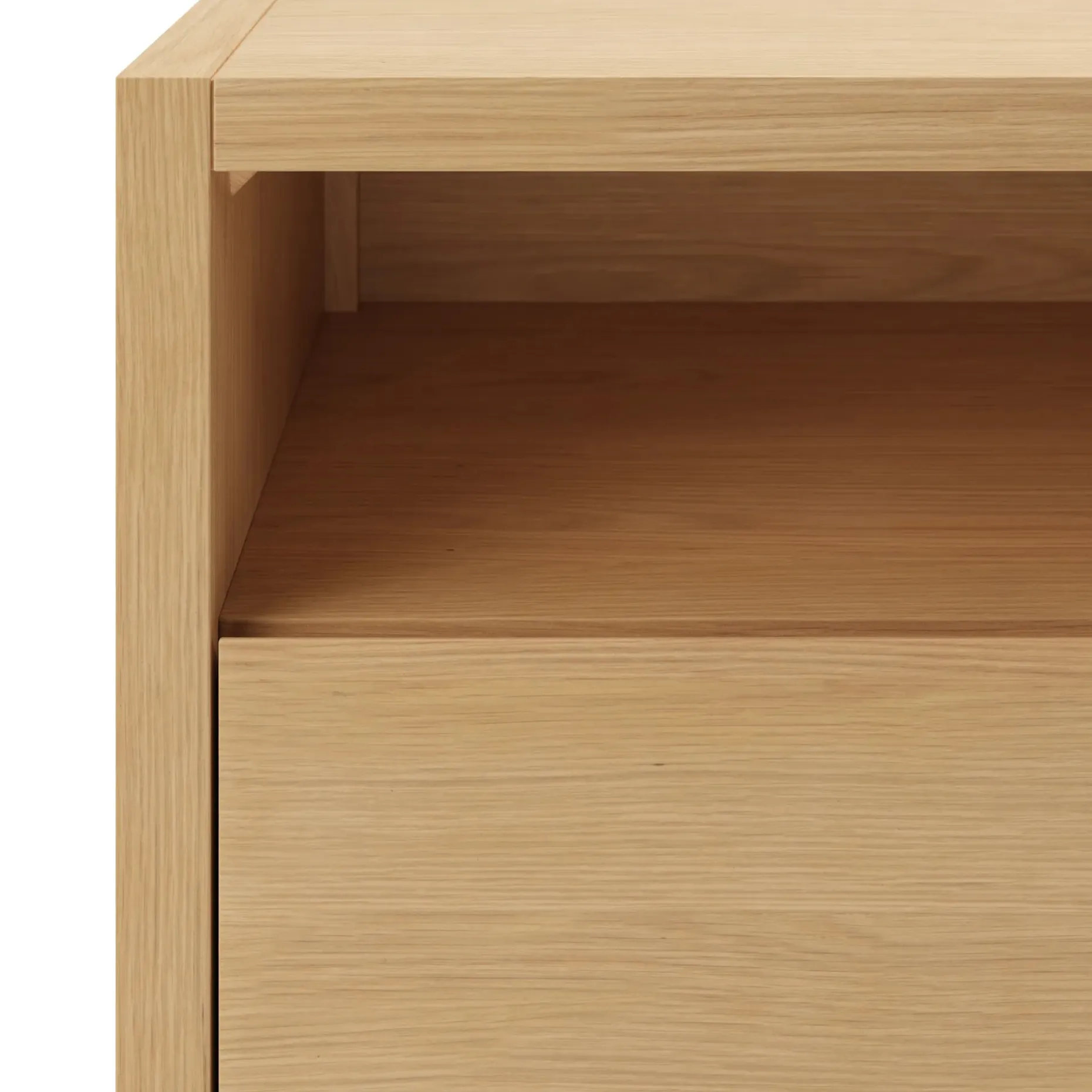 Leif 54" Media Unit - White Oak