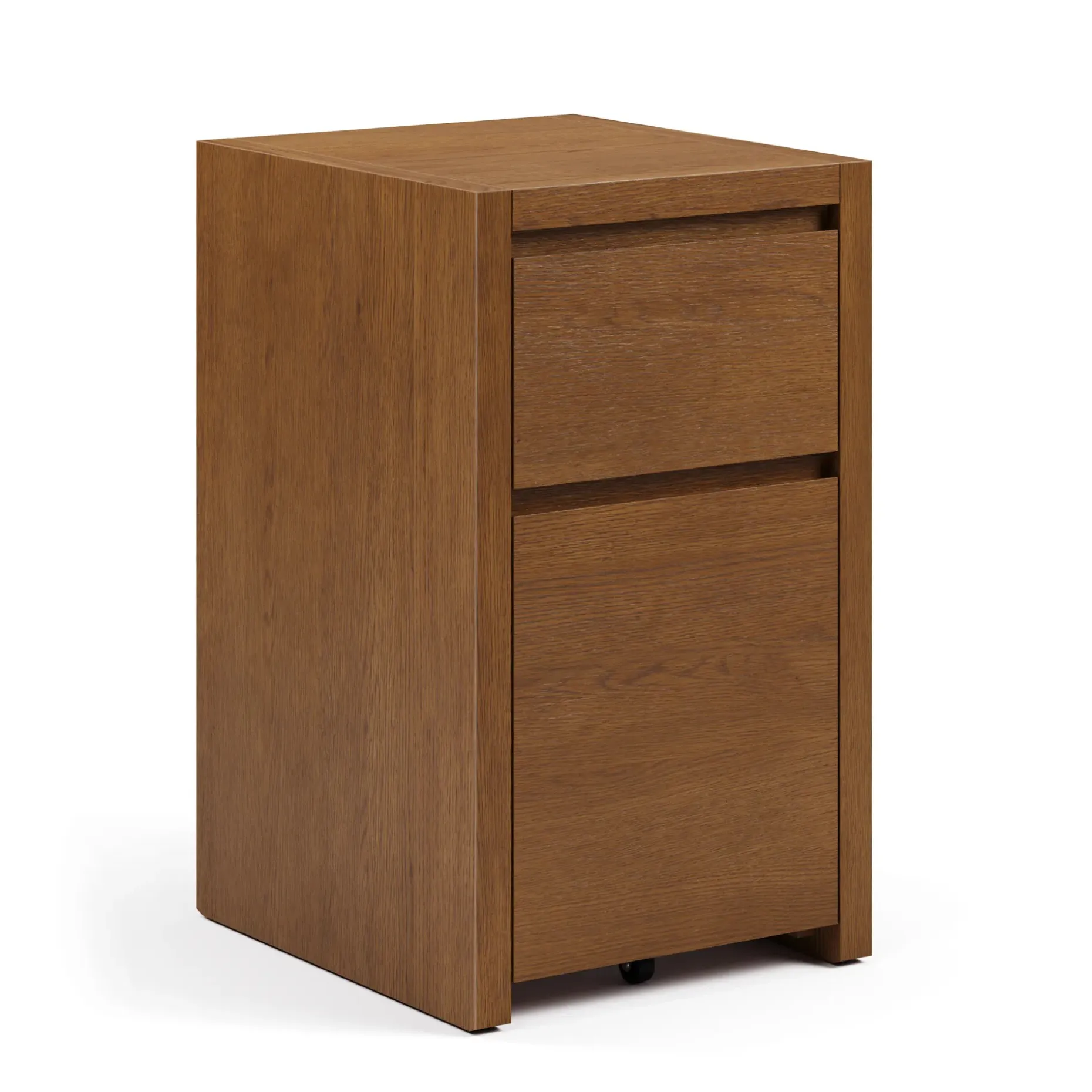 Leif 17.5" Modular File Cabinet - Smoked Oak