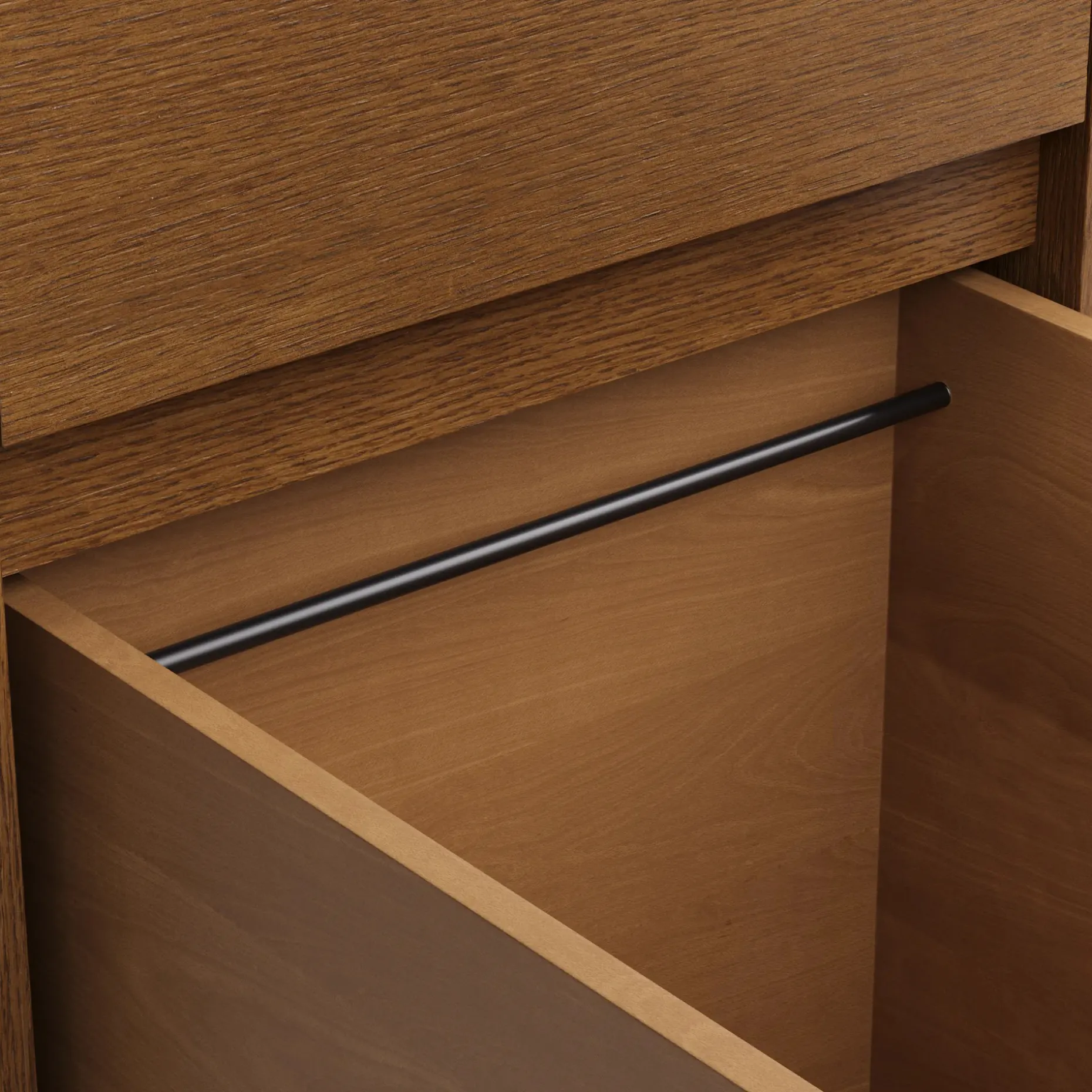 Leif 17.5" Modular File Cabinet - Smoked Oak