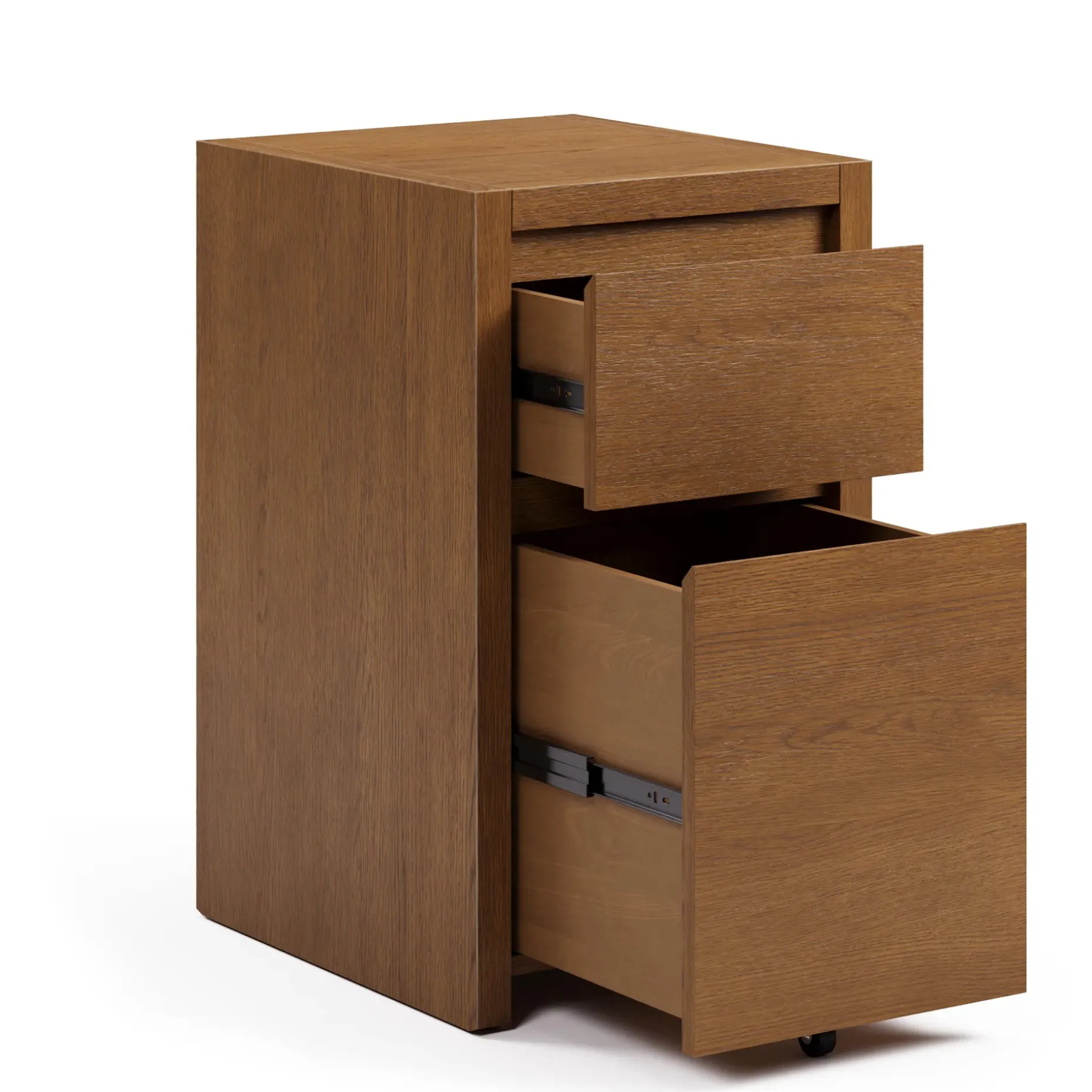 Leif 17.5" Modular File Cabinet - Smoked Oak