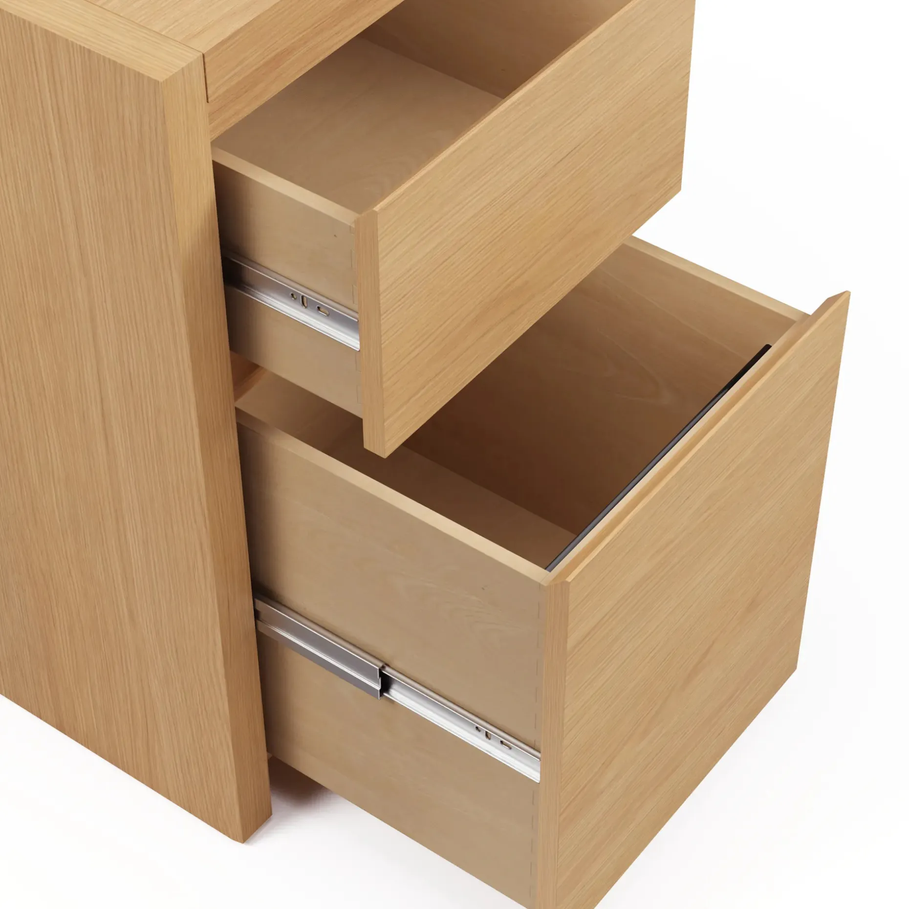 Leif 17.5" Modular File Cabinet - White Oak
