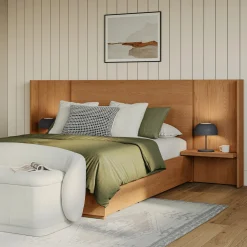 Leif Nightstand Extension Set - Smoked Oak