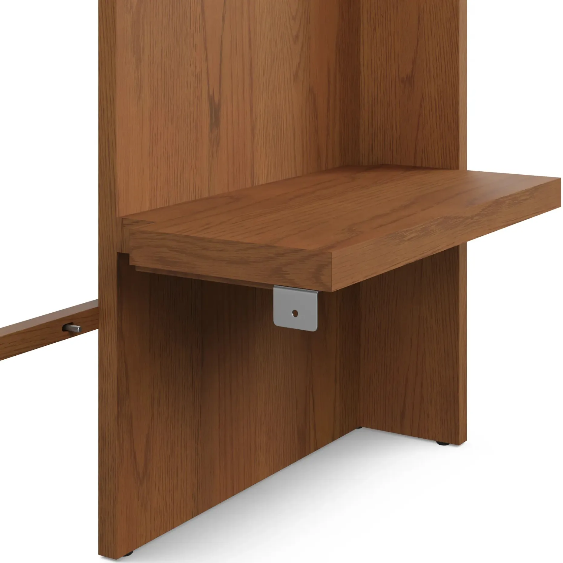 Leif Nightstand Extension Set - Smoked Oak